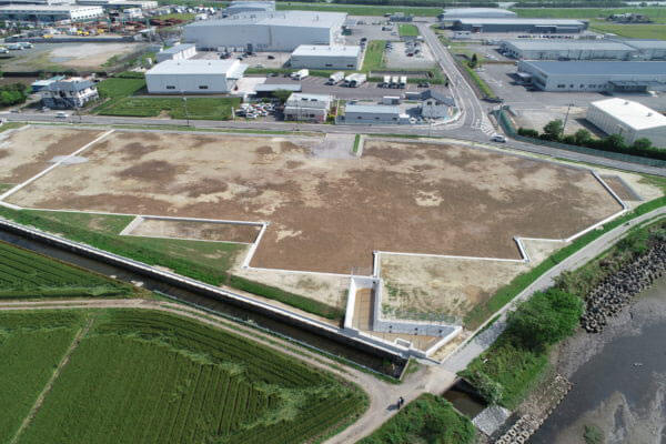 農産物商社の加工工場（兼倉庫）