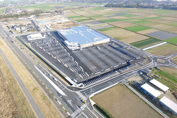 全国展開されている大型小売りチェーンの熊本出展店舗